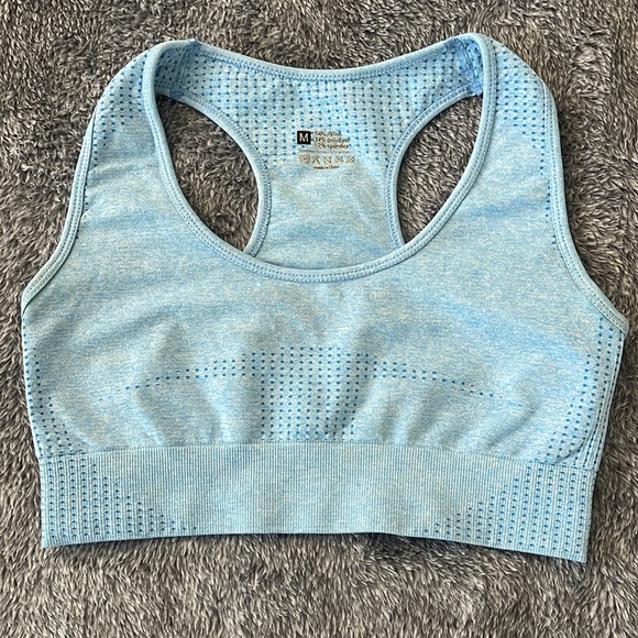 Blue Workout Short Set - Picture 2 of 4